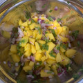 El cooksnap de Marieta cuando hizo Ceviche de Mango.