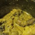 Cooksnap Kat Shahirin semasa beliau membuat Rendang ayam kuning.