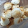不啦嘰 的 【三種材料】椰絲蛋白餅 cooksnap