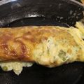 El cooksnap de Grazia Mangi cuando hizo Tortilla con guisantes y jamón.