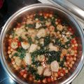 El cooksnap de Andreea Beatrice cuando hizo Garbanzos con espinacas y gambas.