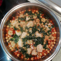 El cooksnap de Andreea Beatrice cuando hizo Garbanzos con espinacas y gambas.