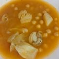El cooksnap de Ari Rodriguez cuando hizo Potaje de garbanzos con bacalao y berberechos.