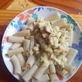El cooksnap de Pedro Muñoz Arias cuando hizo Fideos con pollo bechamel.