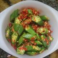 Cooksnap mizi semasa beliau membuat 👩‍🍳Bendi Goreng Berlada.