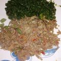 Caroline Muthio's cooksnap of when they made Stewed Omena served with kales and ugali.