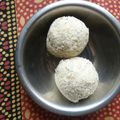 Ridhima's cooksnap of when they made Coconut Rava Laddoo.