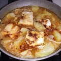 El cooksnap de ELi Rull cuando hizo Bacalao a la gallega.