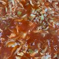 El cooksnap de May CM cuando hizo Carne polaca de pollo.