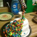 saijedee's cooksnap of when they made M&m gravity cake.