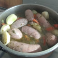 El cooksnap de Laura Parado cuando hizo Chorizos al vino blanco.