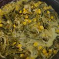 El cooksnap de Guadalupe López cuando hizo Rajas con crema y elote.