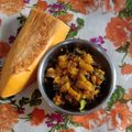 Runta Dutta's cooksnap of when they made উচ্ছে-কুমড়ো ভাজা (Uchchhe-kumro bhaja recipe in bengali).