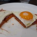 El cooksnap de Laura AO cuando hizo Tosta de boniato con jamón serrano y huevo escalfado.