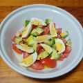 El cooksnap de LuzMa SG cuando hizo Aguacate, tomate y huevo cocido: La ensalada preferida de mis hijos.