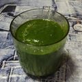 El cooksnap de Gilbert (Aprenent a la vida 📚♻️☯️) cuando hizo Batido Detox para adelgazar con Espinaca, Jengibre, limón, plátano, Mandarina!🍋🍌🍊🌿.
