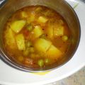 Kirti Mathur का कुकस्नैप जब उन्होंने आलू मटर की सब्जी और चावल (aaloo matar ki sabji aur chawal recipe in Hindi) बनाया था।