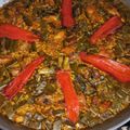 El cooksnap de Julián cuando hizo Paella Valenciana.