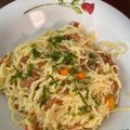 Cooksnap dari Ria Setioaji untuk resep Spaghetti carbonara simple
