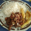 El cooksnap de Cynthia Polo cuando hizo Lomo saltado.
