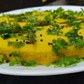 Veena Chopra का कुकस्नैप जब उन्होंने खमण ढोकला (Khaman Dhokla recipe in Hindi) बनाया था।