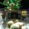 کوک اسنپ کیک 🎂 شیرینی🍩 گل نرگس 🌼 بعد از امتحان کردن کوکی رنگی با روغن کم(شیرینی اعیاد شعبانیه🎊🎊).