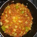 El cooksnap de Sonia Tidionico cuando hizo Papas con longaniza.