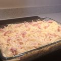 El cooksnap de Mayra cuando hizo Espaguetis a la carbonara con nata.