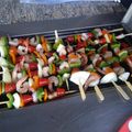 El cooksnap de Arnaldo Valdes cuando hizo Pinchos de camarones y pescado.