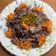 il Rozina Kianpour quando ha preparato Tagliatelle viola con senape ed erbe aromatiche