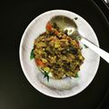 Twinkal Kalpesh Kabrawala's cooksnap of when they made કાઠિયાવાડી રીંગણ નો ઓળો અને બાજરી નો રોટલો  (Ringan oro & bajari Rotla Recipe In Gujarati).
