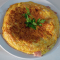 El cooksnap de Monik cuando hizo Tortilla de espárragos trigueros con jamón.