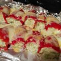 El cooksnap de Aroa cuando hizo Pimientos del piquillo rellenos de calabacín y queso de cabra.