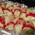 El cooksnap de Aroa cuando hizo Pimientos del piquillo rellenos de calabacín y queso de cabra.