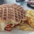 El cooksnap de Veronica Navarro cuando hizo Gofreburguer saludable con patatas.