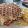 El cooksnap de Veronica Navarro cuando hizo Gofreburguer saludable con patatas.