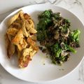 El cooksnap de Javier Meléndez Borrás cuando hizo Pechuga al ras el hanout con guarnición de brócoli.