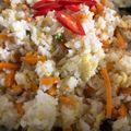 Cooksnap Eika semasa beliau membuat Nasi Goreng Mentega.