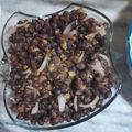 Mrs. Rashid's cooksnap of when they made Kalay chana chat.