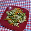 El cooksnap de Ana Lis Lugli cuando hizo Pollo salteado con verduras.