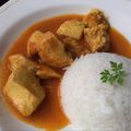 El cooksnap de Fernando cuando hizo Pechugas de pollo con salsa de coco y curry.
