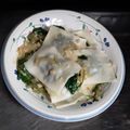 Cooksnap dari Erniyus untuk resep Ravioli: Spinach & cheese Bechamel (pasta)