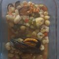 El cooksnap de Inma cuando hizo Garbanzos con mejillones y gambas.