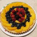 El cooksnap de Ari Flores cuando hizo Tarta de durazno con crema pastelera.