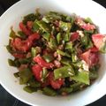 El cooksnap de lenchu cuando hizo Judías verdes con queso tierno de Cabra y atún en escabeche.