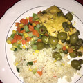 El cooksnap de ClaudiaAmaya cuando hizo Salmón al horno con aceitunas y alcaparras.