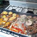 El cooksnap de Tato Calandre cuando hizo Riñoncitos y chinchulines a la planchetta con papas.