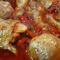 El cooksnap de Pilarica cuando hizo Pollo a la portuguesa.