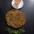 सोनल जयेश सुथार का कुकस्नैप जब उन्होंने पालक पराठा बनाया था।