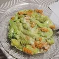 El cooksnap de Valentina cuando hizo Fideos tricolor con salsa blanca saborizada, brócoli y queso.